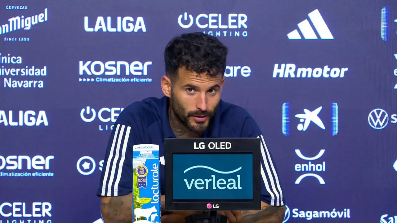 Rubén Garcia, en la rueda de prensa tras el partido