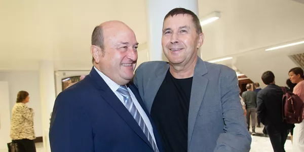 Andoni Ortuzar y Arnaldo Otegi. Foto: EFE