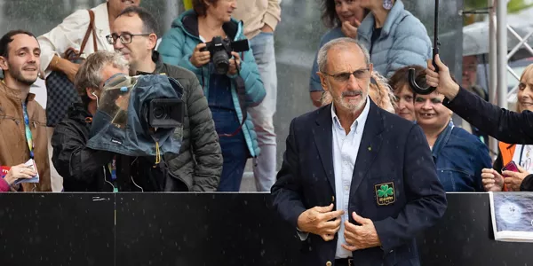 Llegada de Gustavo Cervino. Foto: EFE