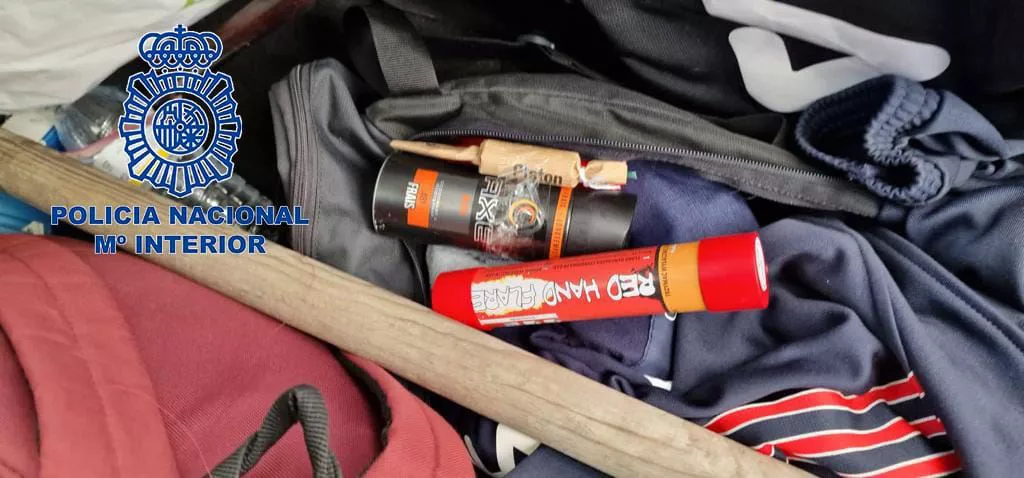 Osasuna Sevilla lehergaiak polizia nazionala