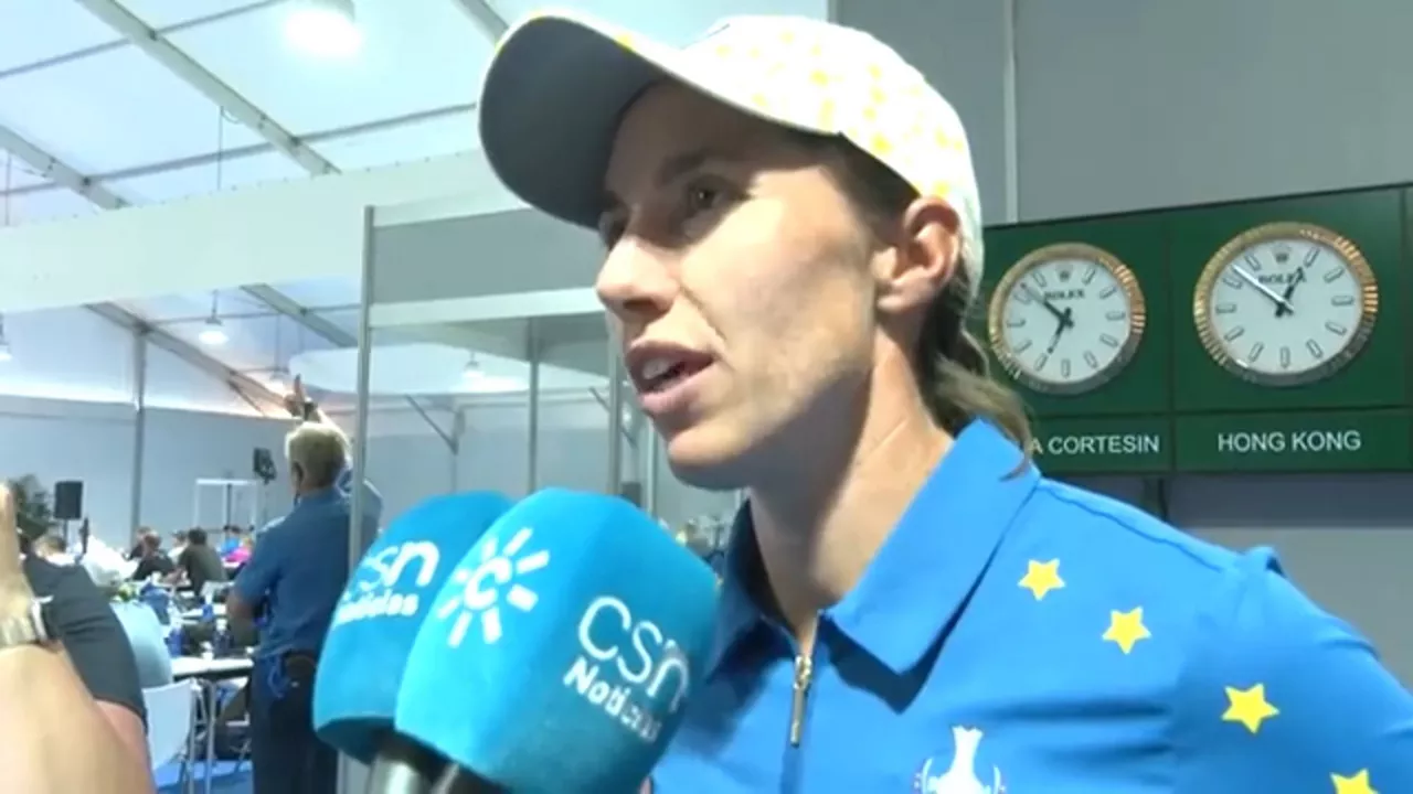Carlota Ciganda, tras ganar la Solheim Cup con Europa