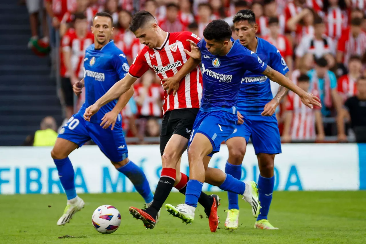 Athletic-Getafe partida denboraldiko aurrenekoa izango da. Argazkia: EFE.