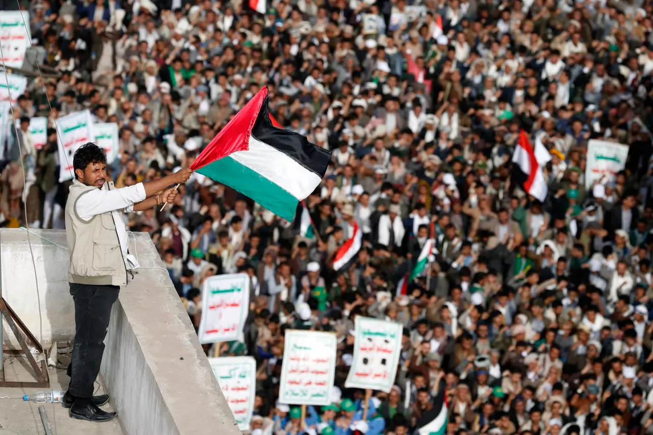 manifestación pro palestina yemen EFE