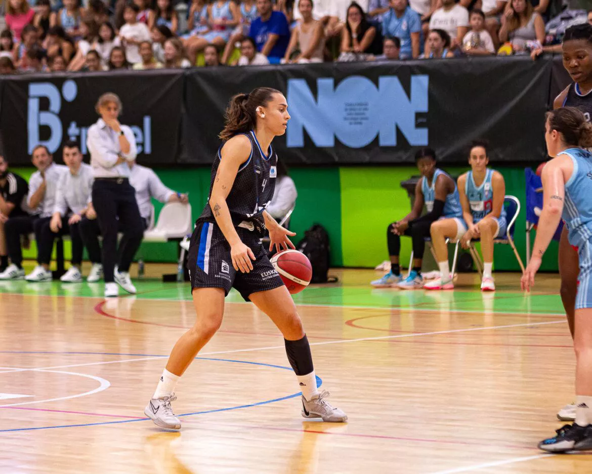 F ENDESA LIGAko partida Celta Zorka eta IDK Euskotren taldeen artean. Argazkia: IDK