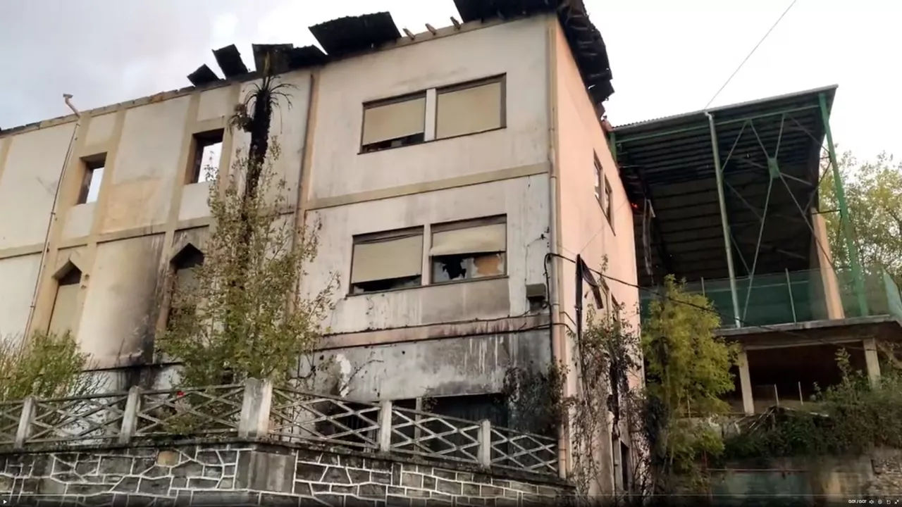Maristas Artziniega sutea incendio