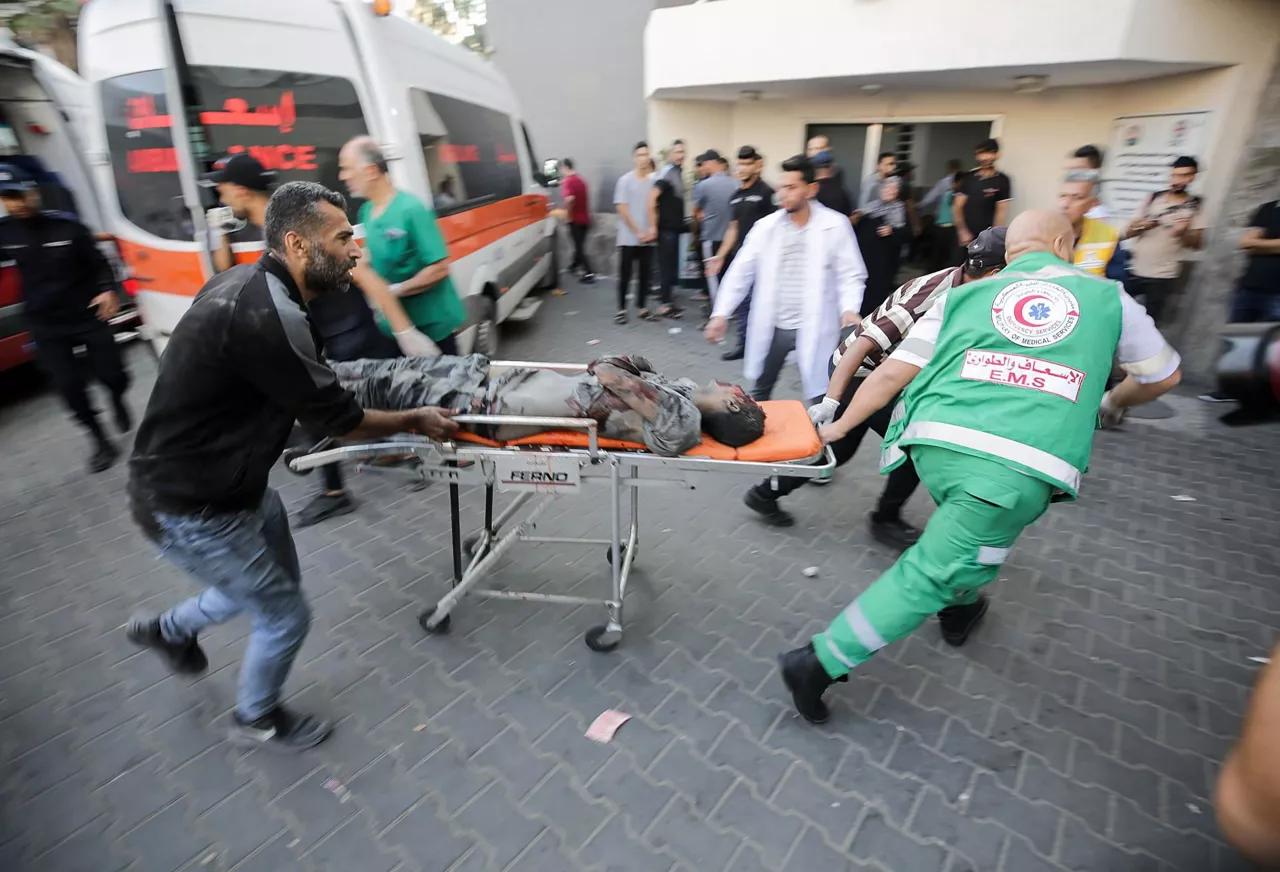Imagen de un hospital de Gaza.