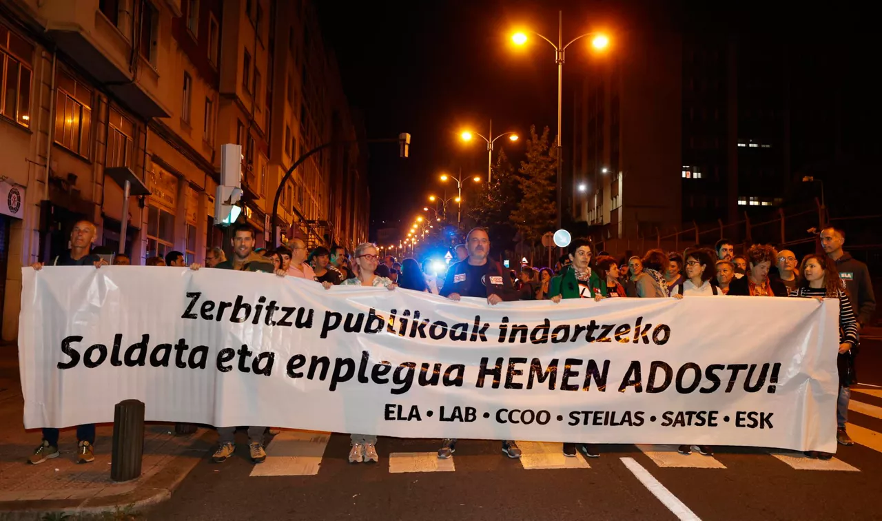 greba huelga urriak 25 octubre sector publico sektore publikoan bilbo bilbao efe