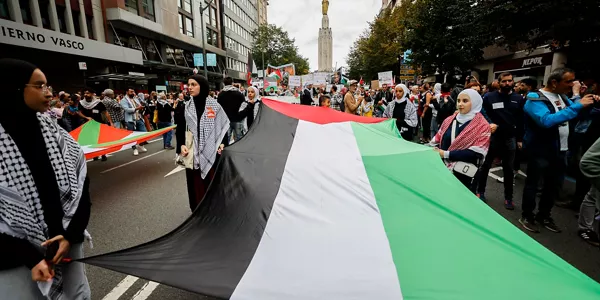Manifestazioa Bilbon. Argazkia: EFE