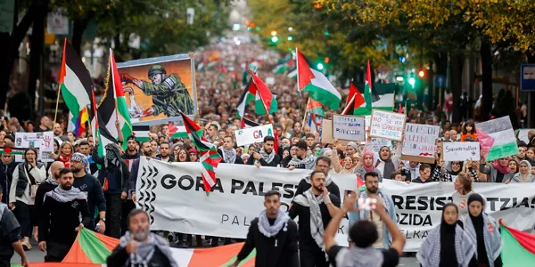 Manifestazioa Bilbon. Argazkia: EFE