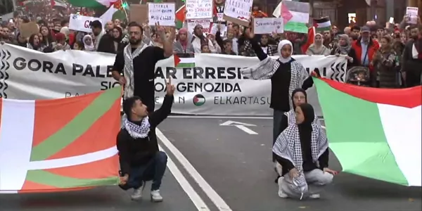 Manifestazioa Bilbon. Argazkia: EITB Media