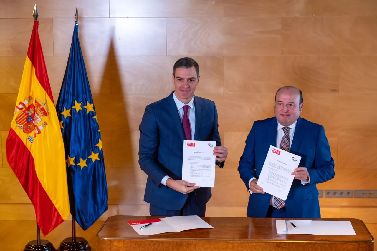 Andoni Ortuzar pedro sanchez acuerdo investidura inbestidura akordioa psoe pnv
