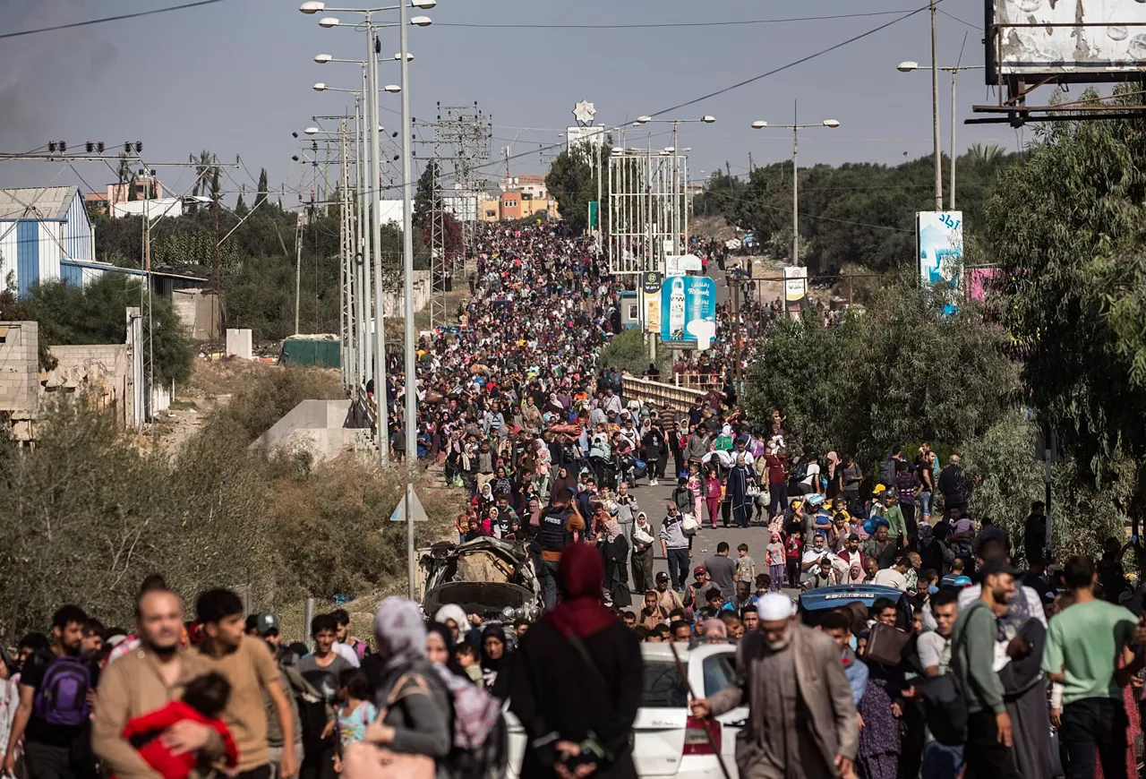 milaka palestinar hegoaldera ihes egiten 