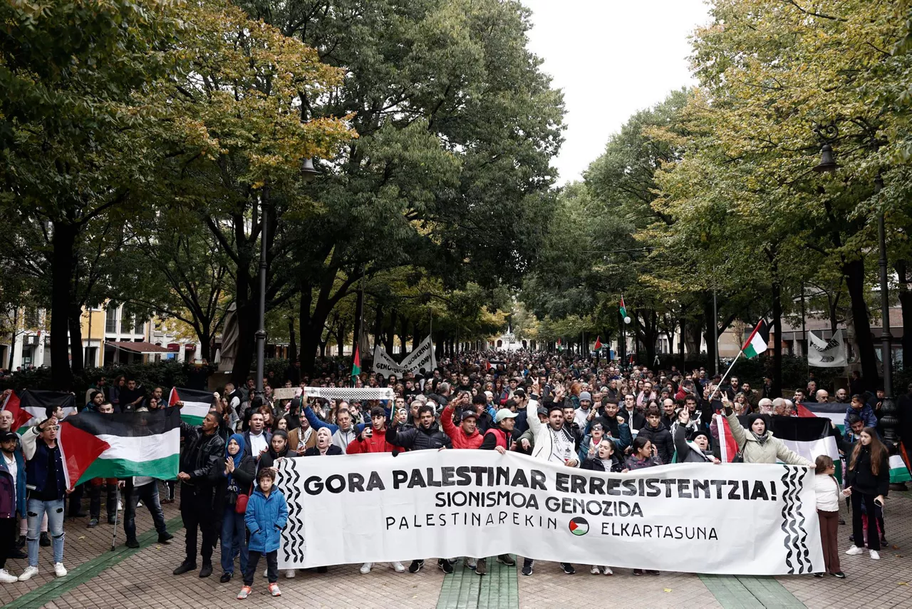 gaza manifestazioa Iruñea EFE5