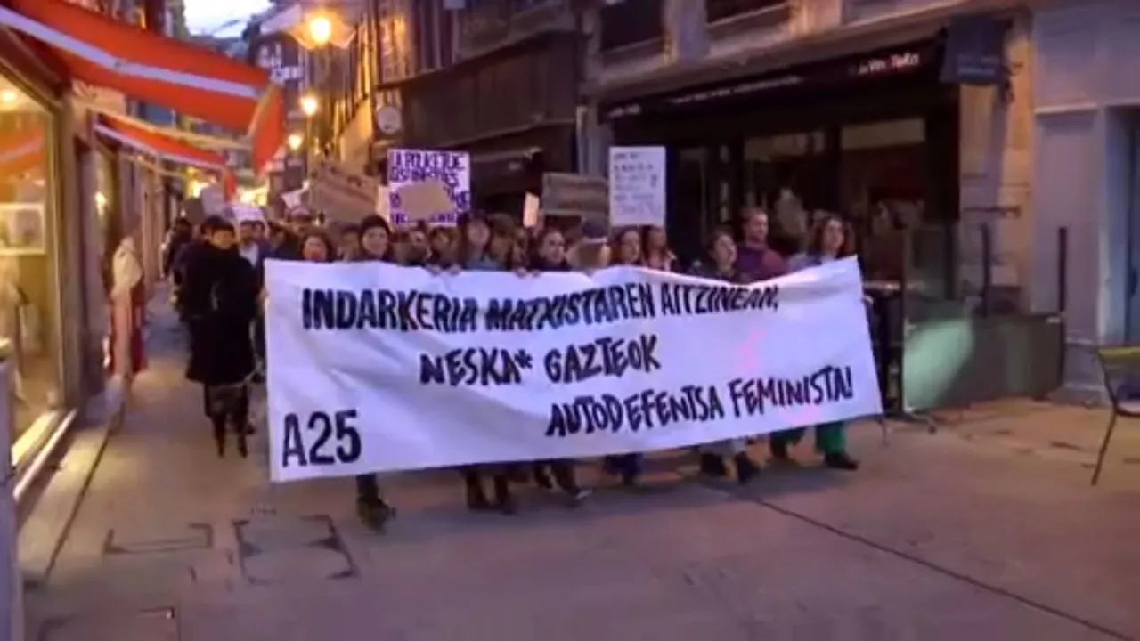 Baiona indarkeria matxista manifestazioa EITB