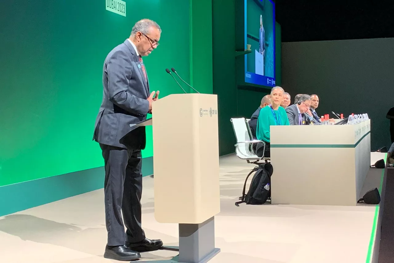 Tedros Adhanom OMS COP28 EFE