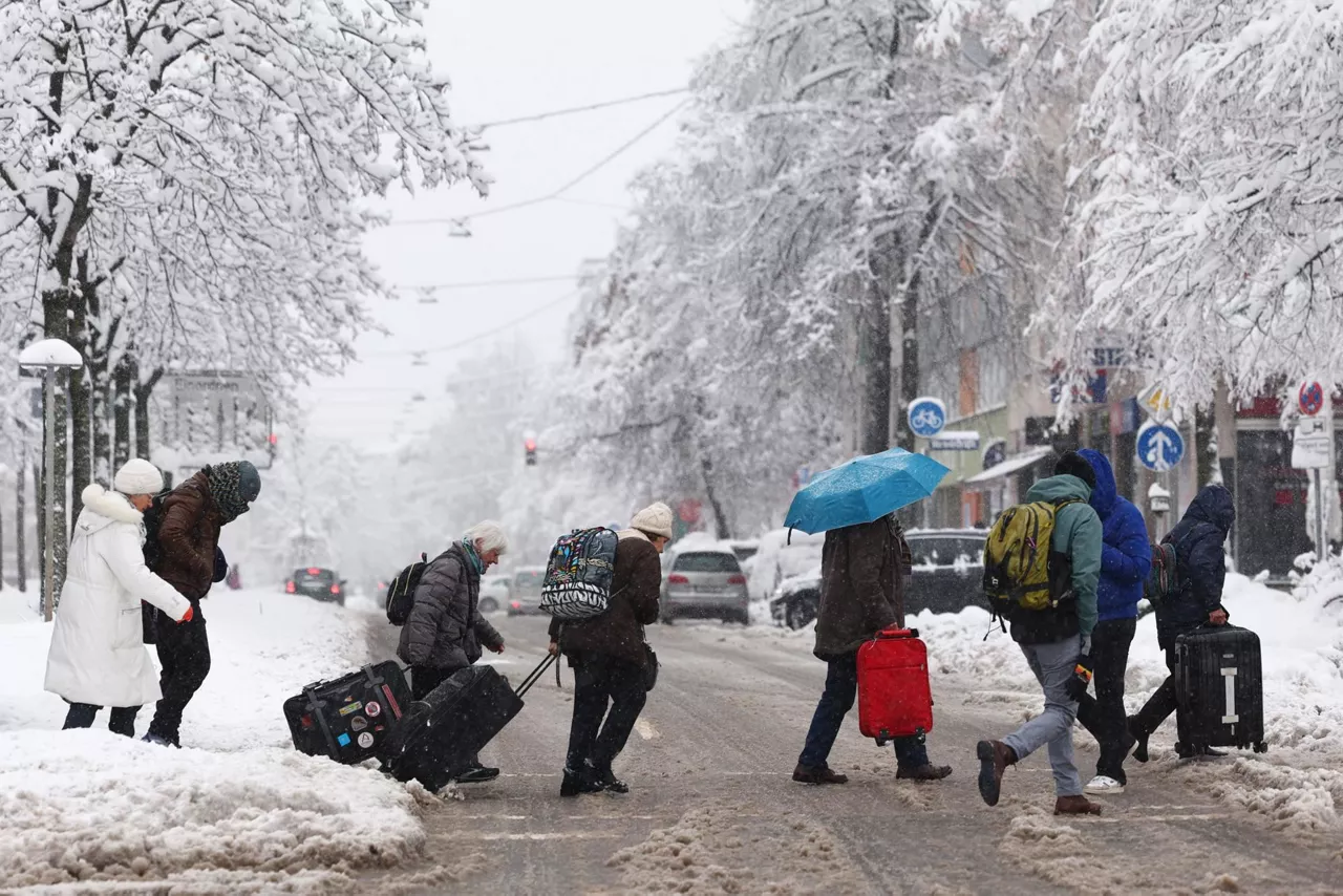 munich alemania nieve elurra turistak EFE