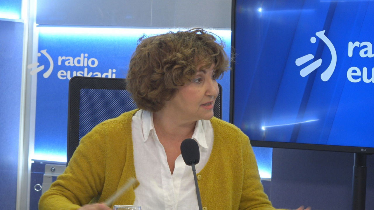 La coordinadora general de Podemos Euskadi, Pilar Garrido