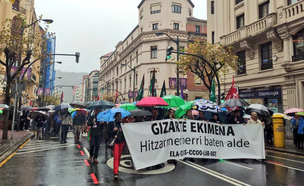 donostia manifestazioa itunpeko ikastetxeak
