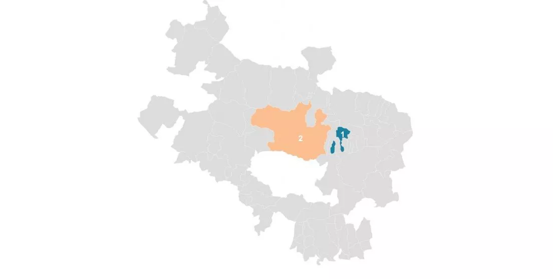 mapa Araba gune tenkatuak zonas tensionadas