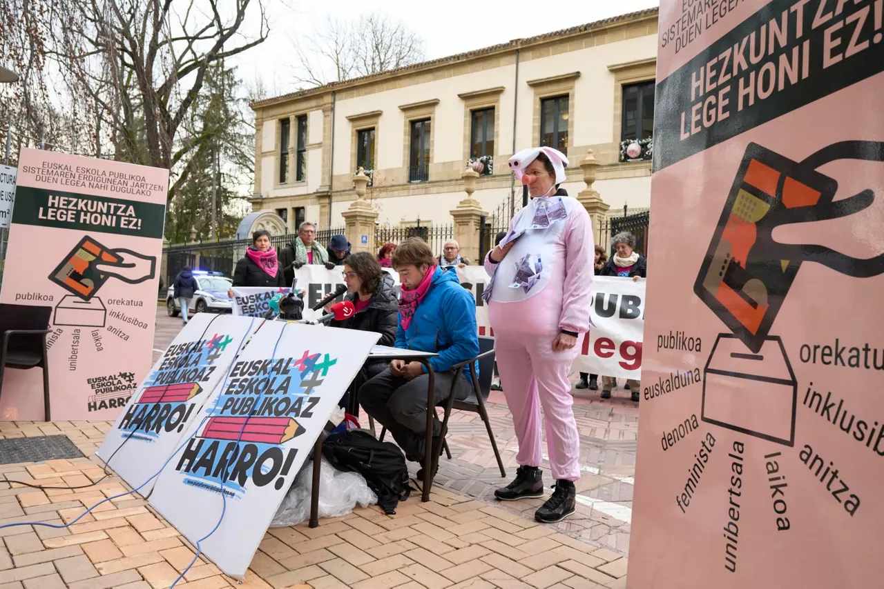 Eskola Publikoa protesta