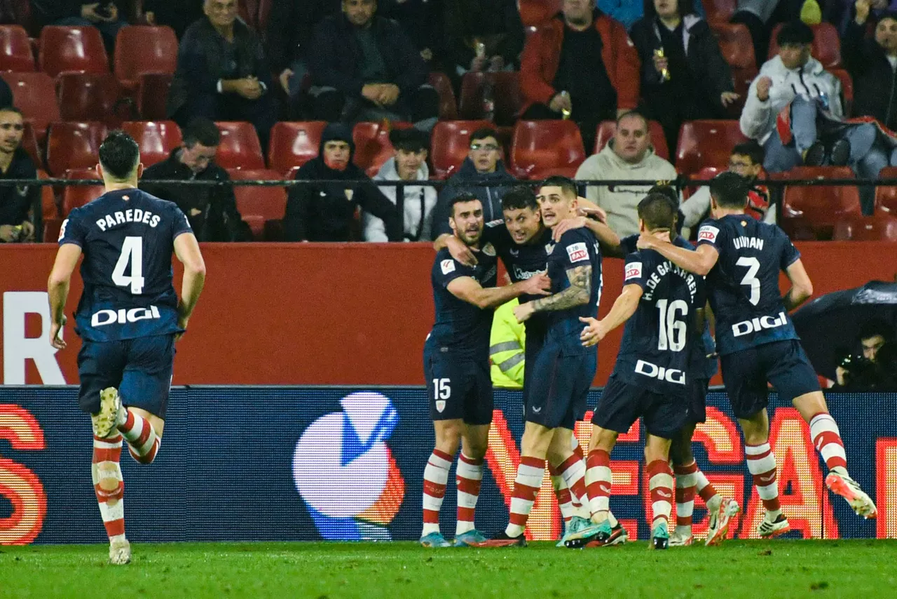 Jugadores del Athletic celebrando un gol. Foto: EFE