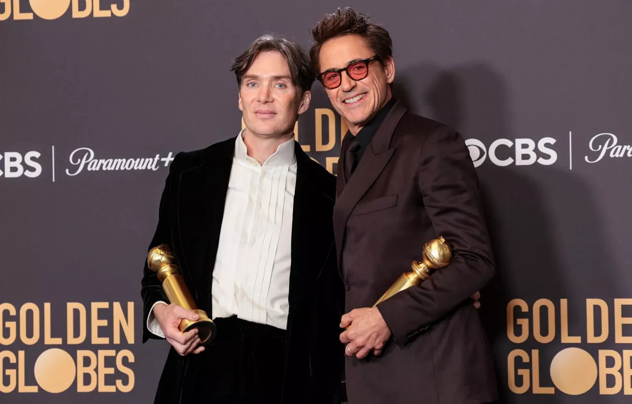 Cillian Murphy Robert Downey Jr "Oppenheimer" Globos de Oro Urrezko Globoak Efe
