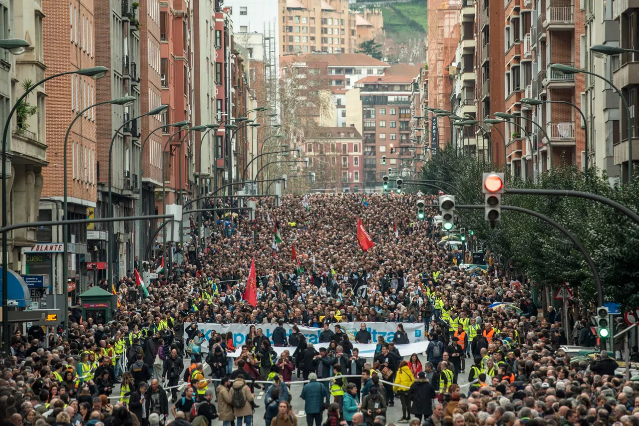 sare manifestazioa bilbon efe