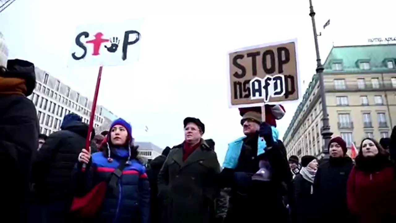 Manifestazio bateko irudia, Berlinen asteburuan