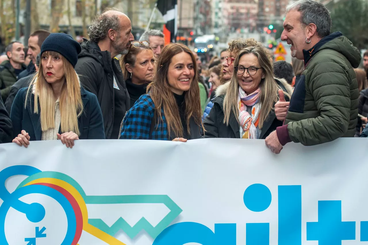 itziar ituño manifestación bilbao sare manifestazioa bilbo efe