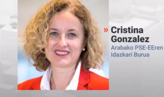 La secretaria general del PSE en Álava, Cristina González