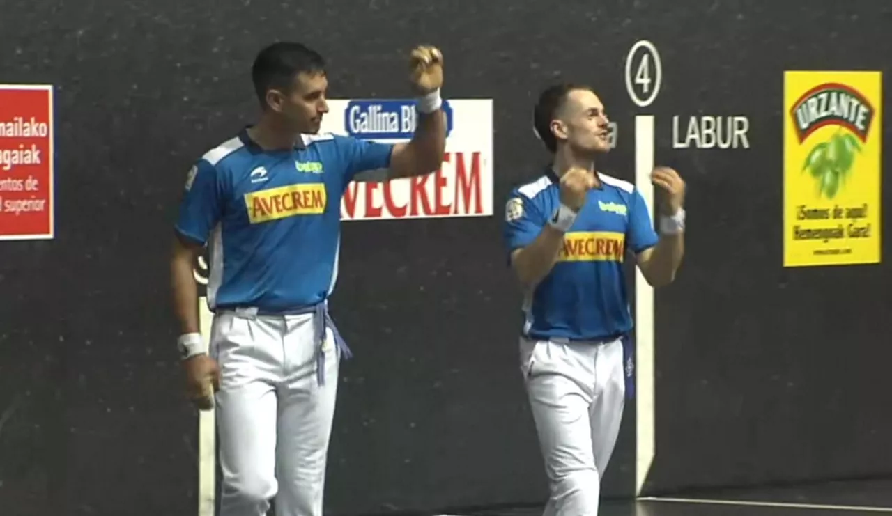 Urrutikoetxea eta Laso, larunbatean, garaipena gauzatuta. Argazkia: EITB Media.