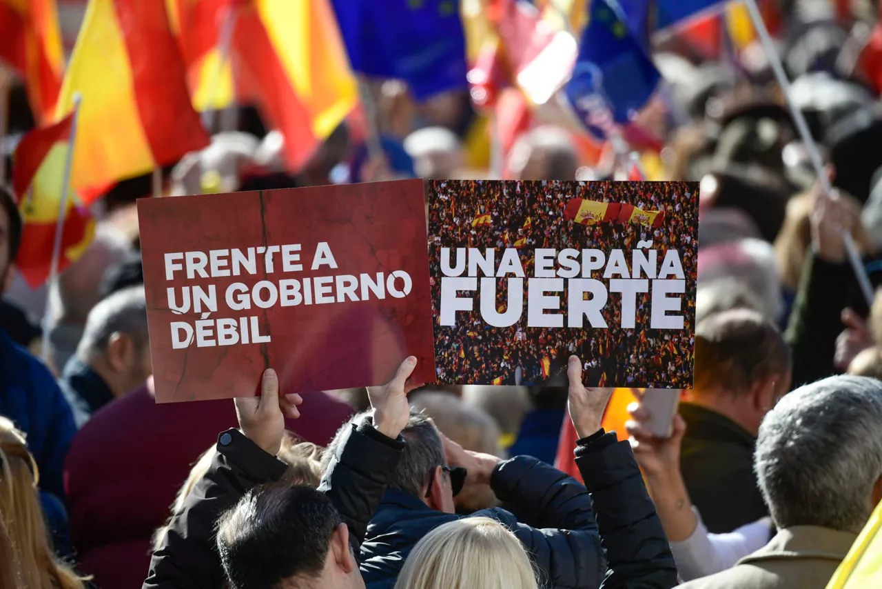 Madril PP manifestazioa amnistia EFE 2