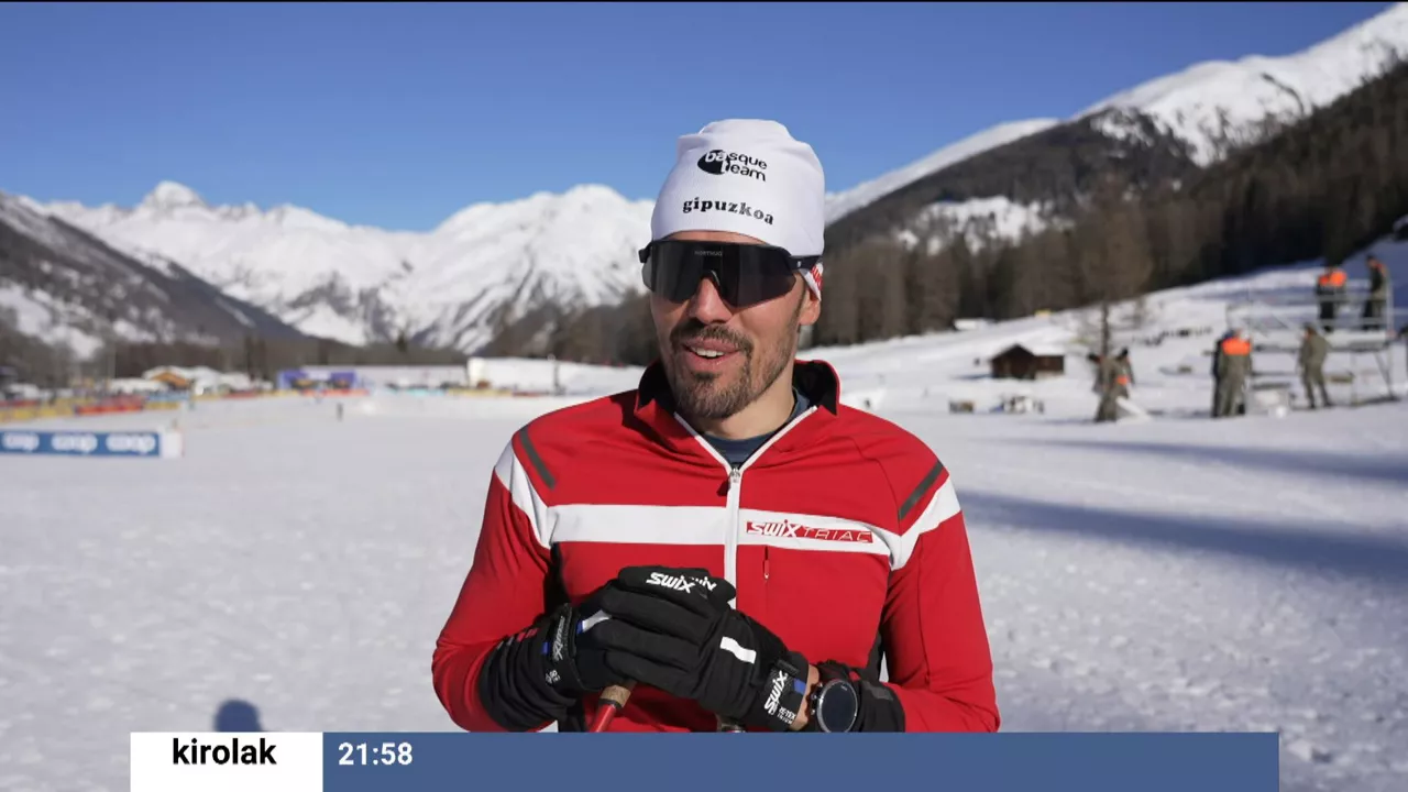Imanol Rojo, esquiador de fondo