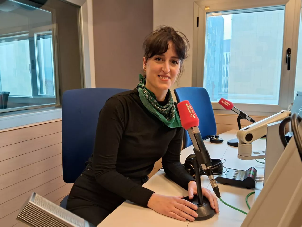 Maider Elortegi, Euskadi Irratiaren Bilboko egoitzan