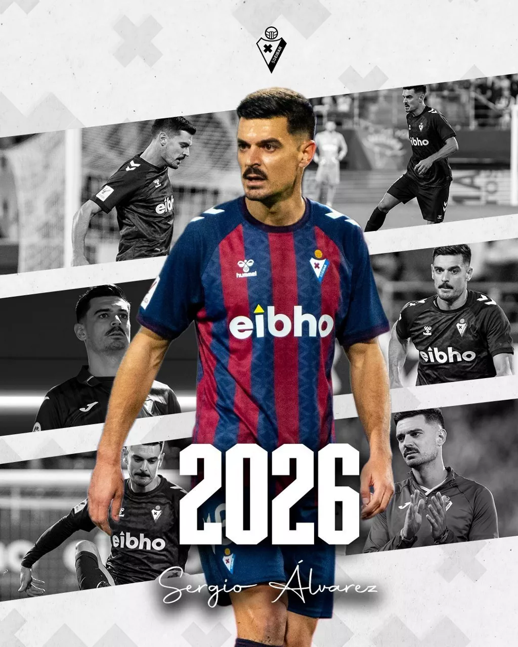 Sergio Álvarez, jugador del Eibar hasta 2026. FOTO: @SDEibar
