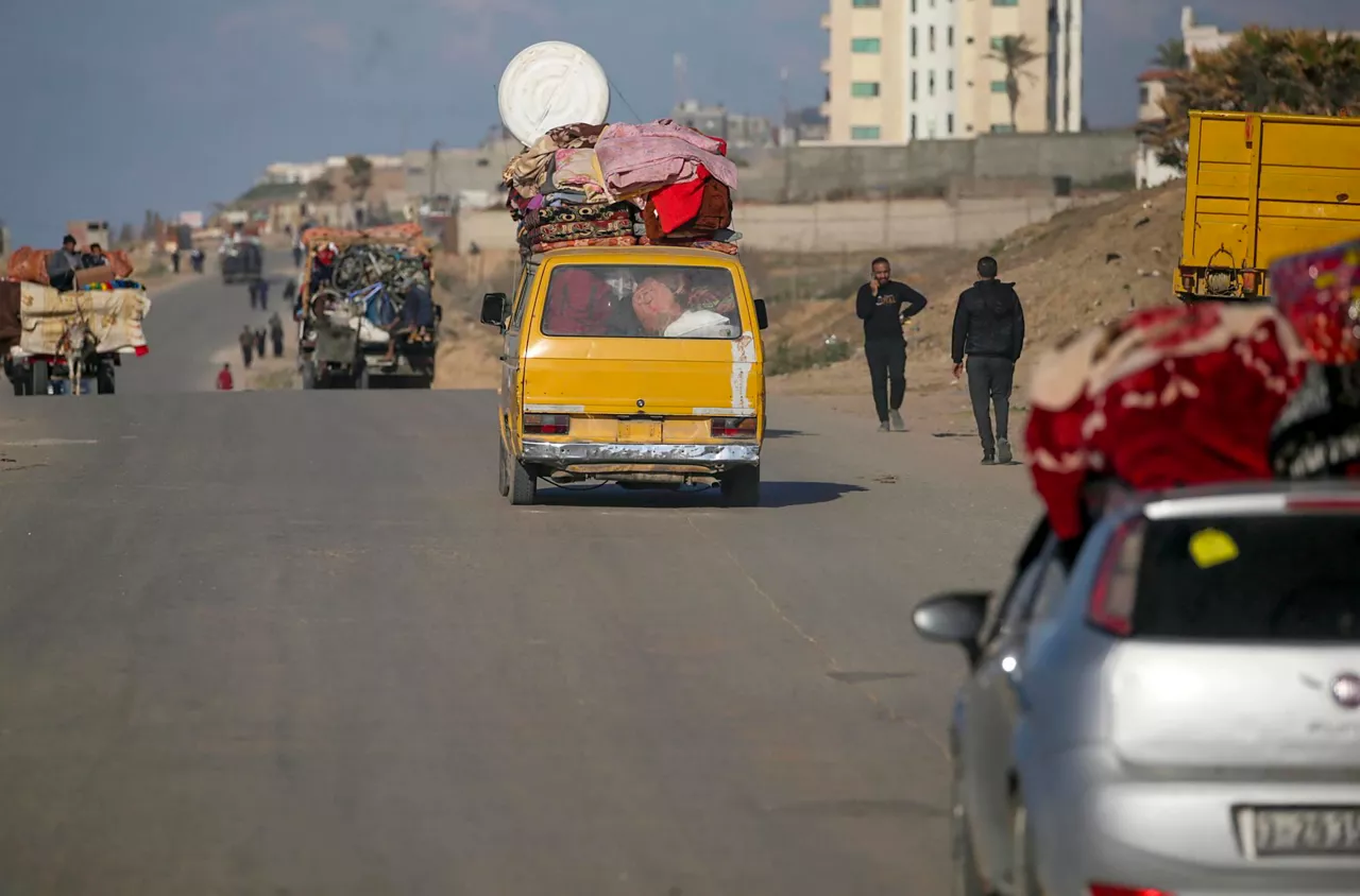Rafah ebakuatzen Gaza Palestina Israel EFE