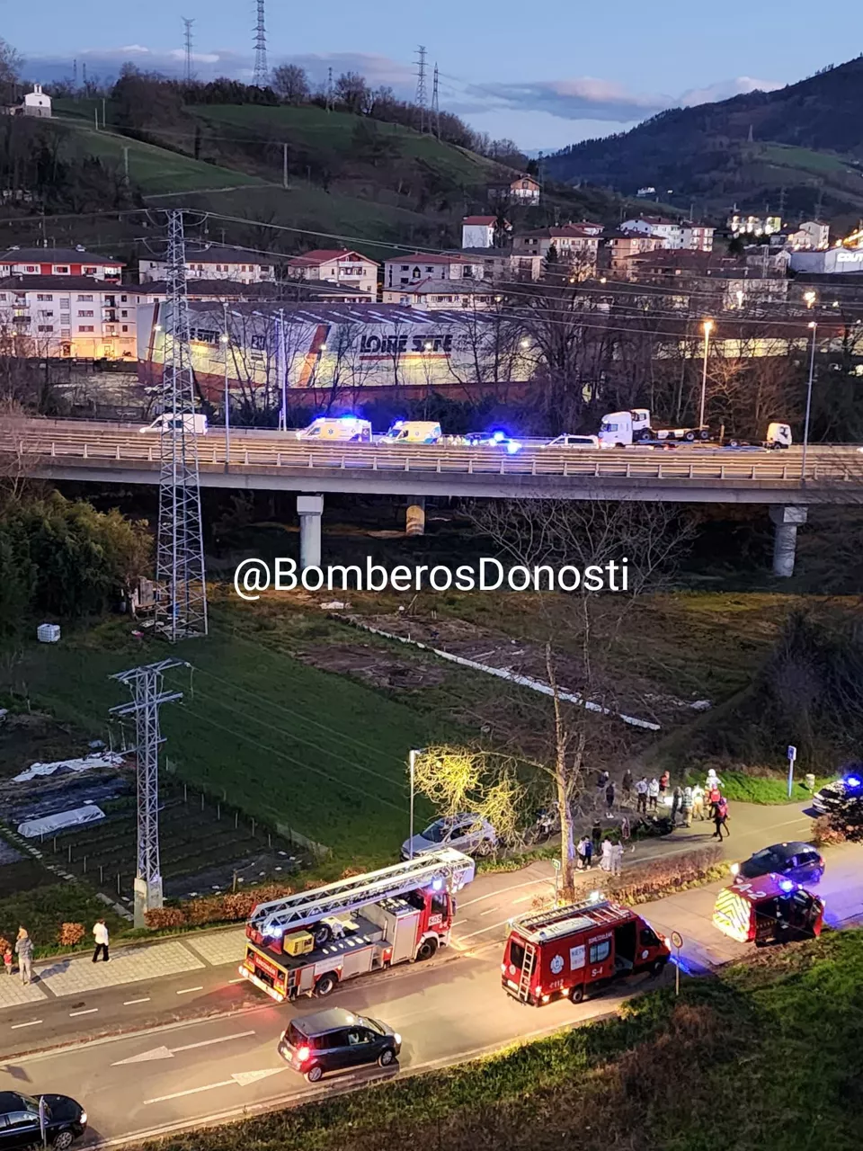 hernani zauritutako motozalea BomberosDonosti