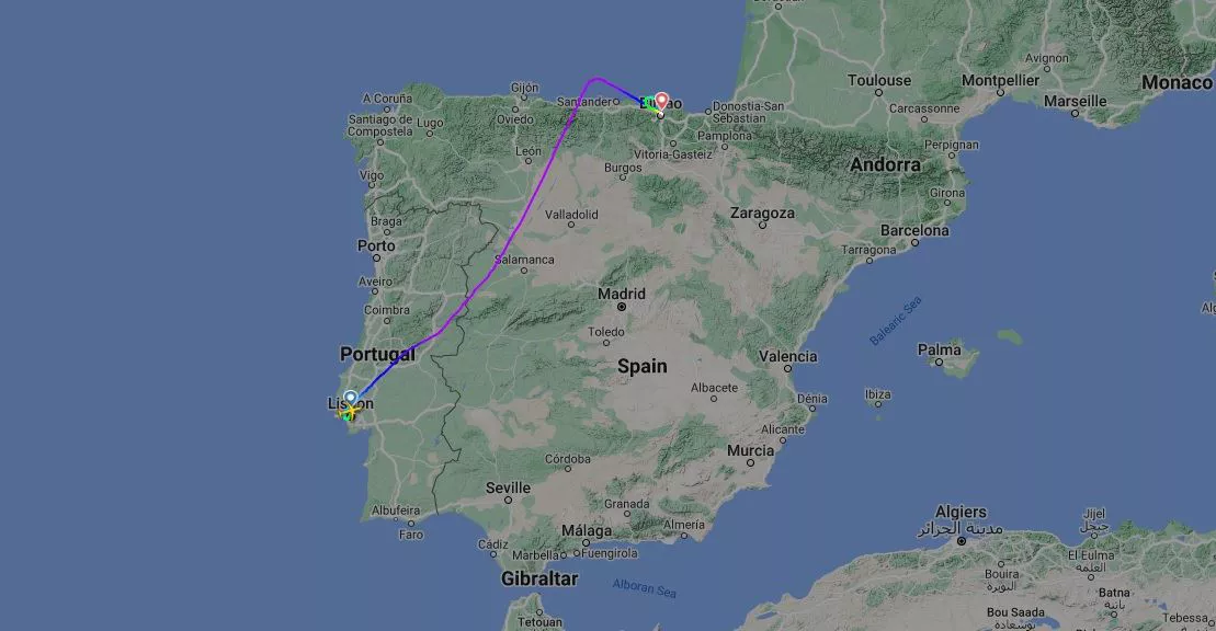 Vuelo desvio bilbao