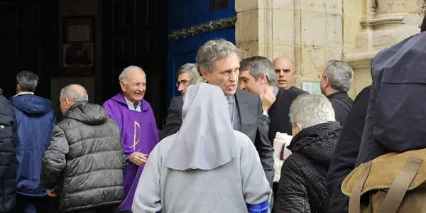 Juan Maria Uriarte Donostiako gotzain emerituaren omenezko hileta-elizkizuna. Argazkia: EITB