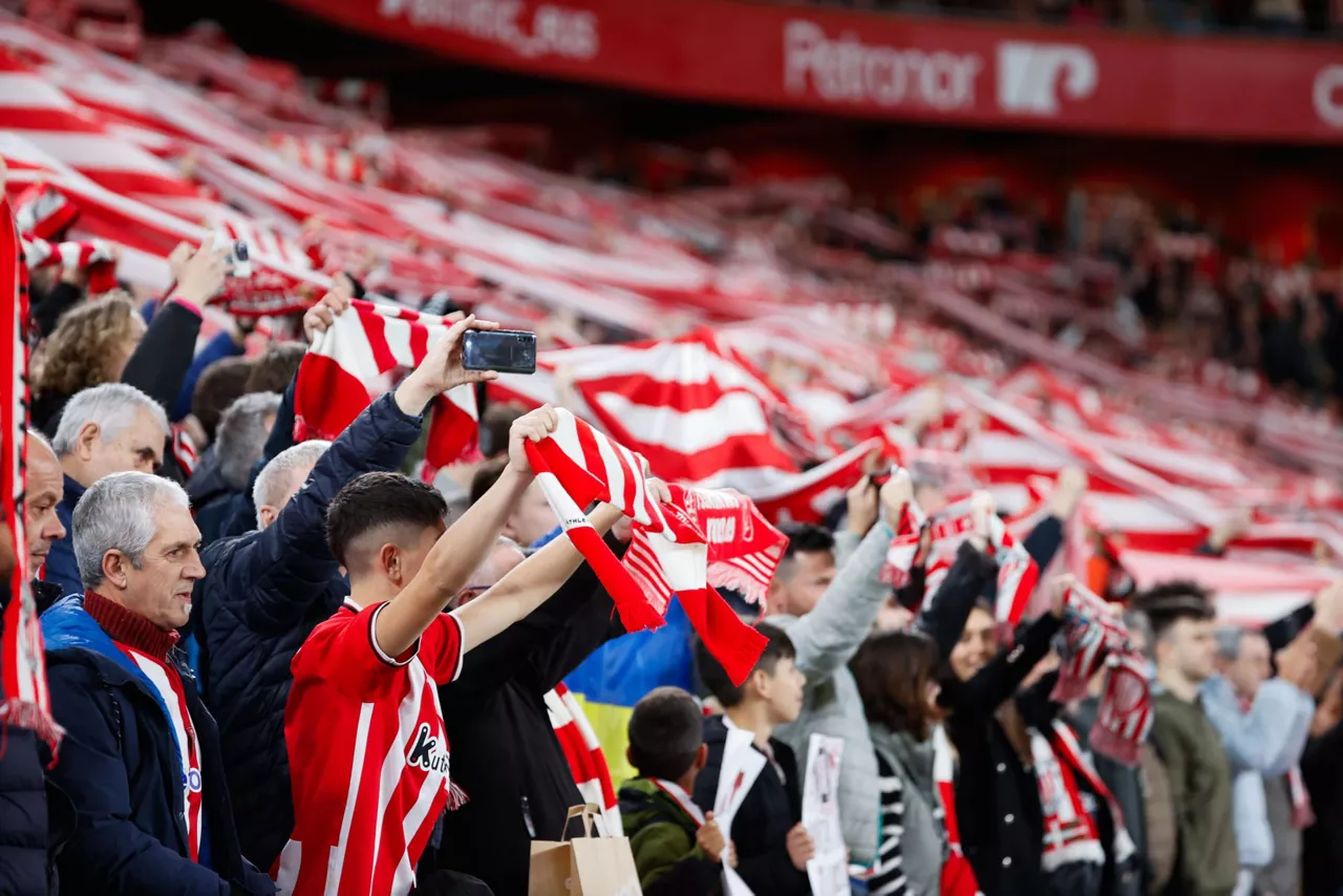 La grada de San Mamés. Foto: EFE