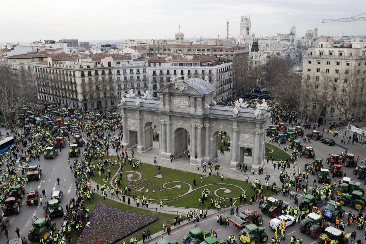 madrid madril protesta agricultores nekazarien protesta efe