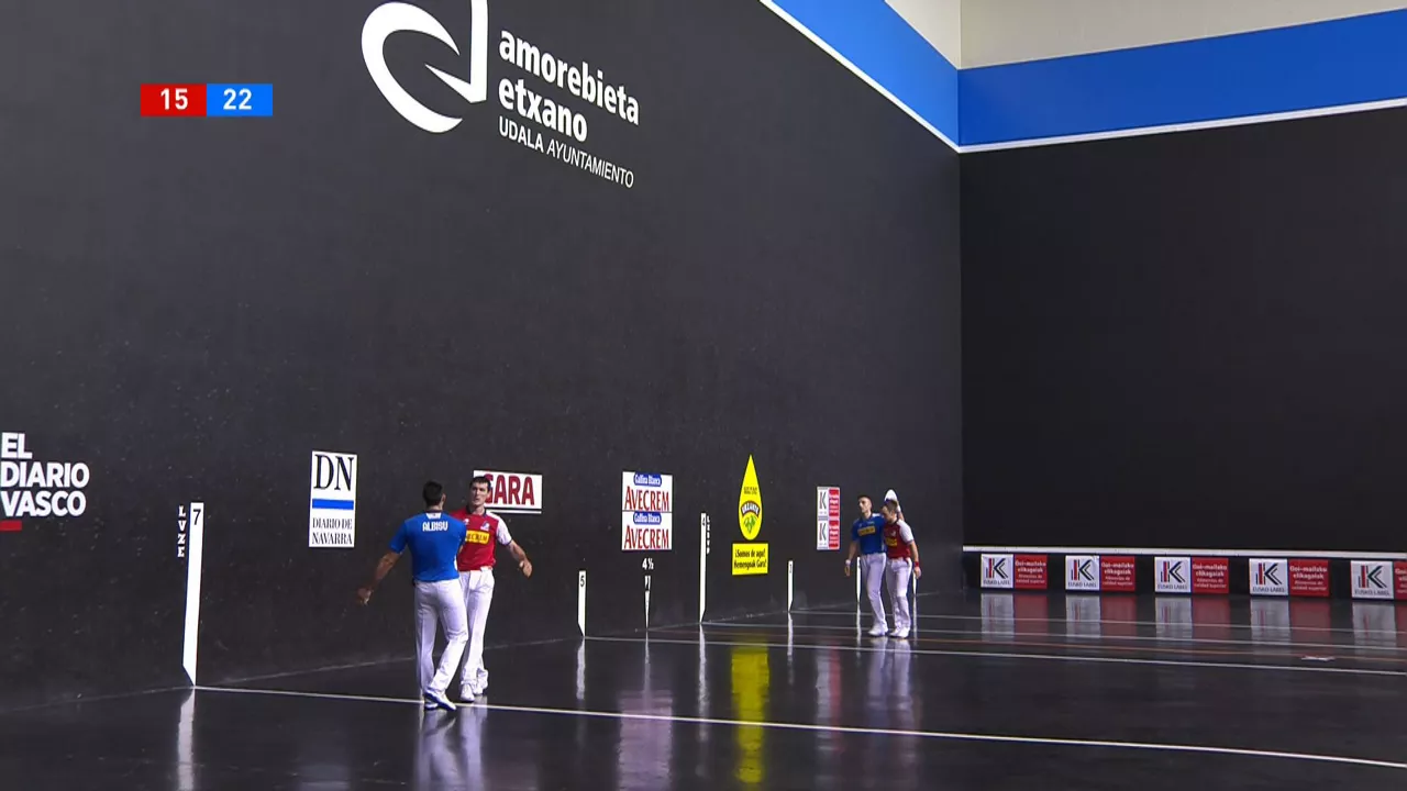 Partido dipustado entre Peña II-Albisu y Elordi-Rezusta.