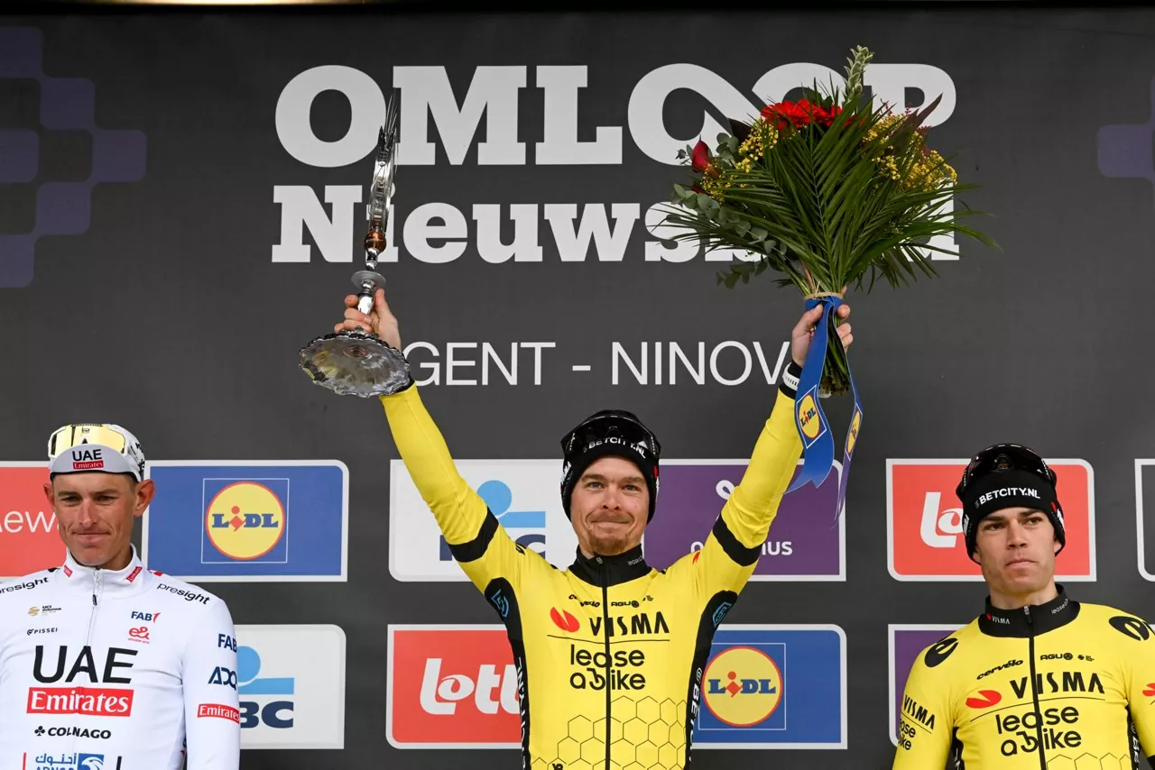 Jan Tratnik podiumean. Argazkia: EFE