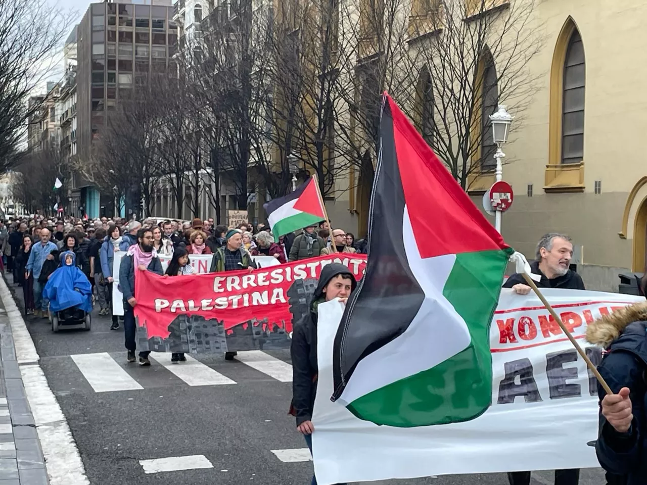 Manifestazioa Palestina Donostia