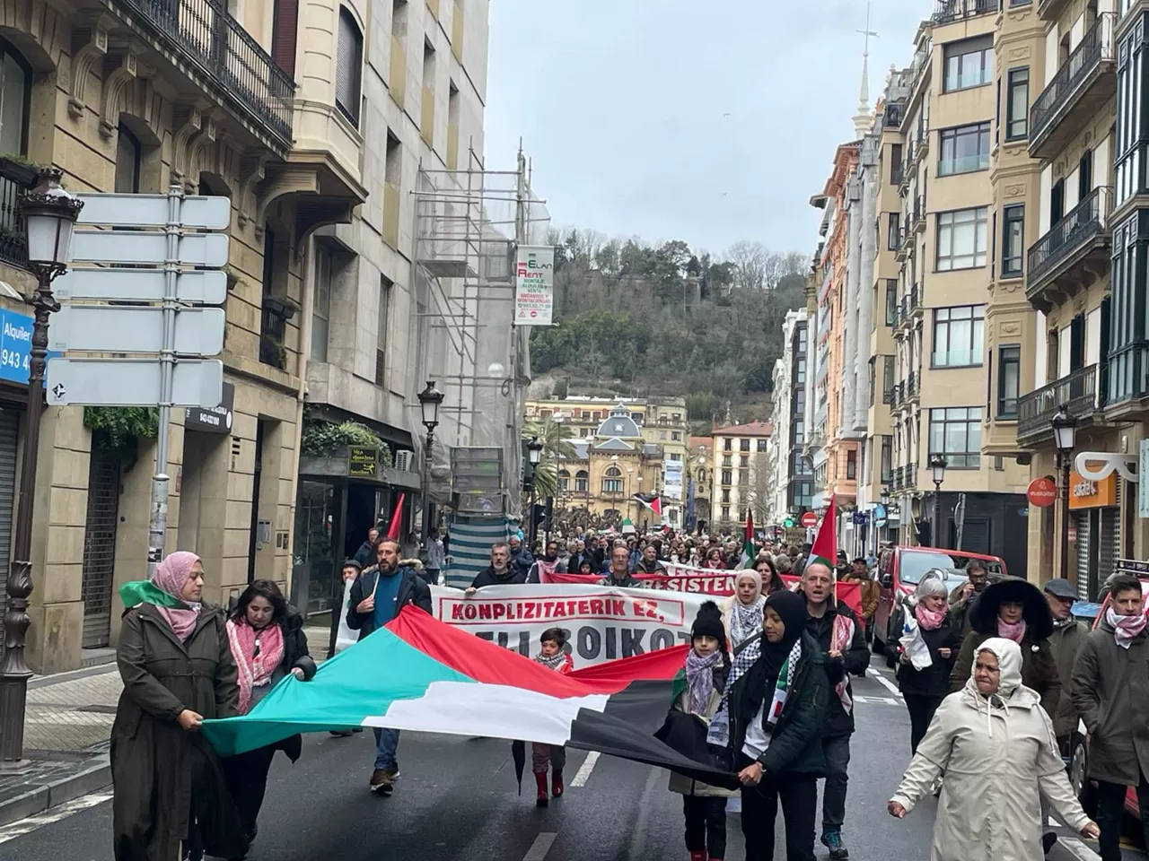 Manifestazioa Palestina Donostia