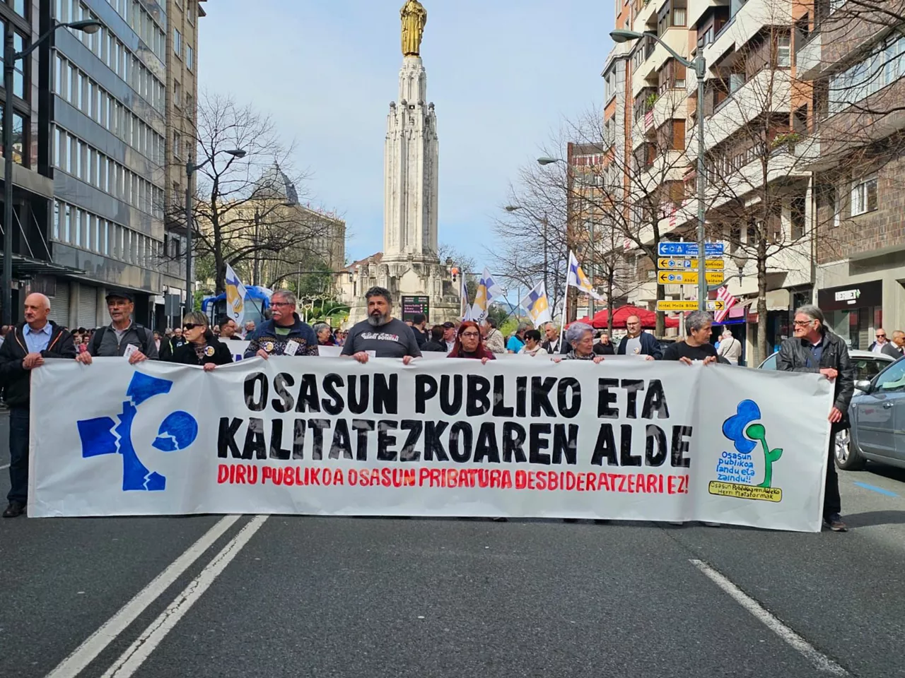 Osasun publikoa manifestazioa Bilbo