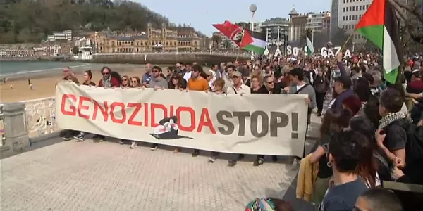 Manifestación por Palestina en Donostia. EITB Media. 