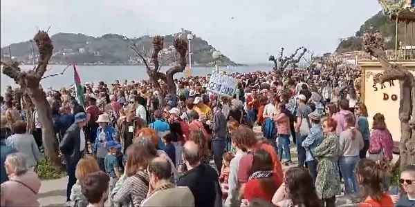 Manifestación por Palestina en Donostia. EITB Media. 