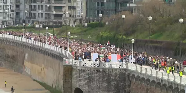 Manifestación por Palestina en Donostia. EITB Media. 