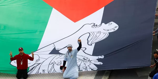 Manifestación por Palestina en Donostia. EFE